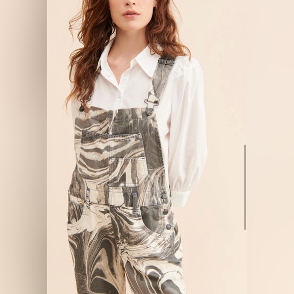 Free People Ziggy Printed Overalls - Picture 3 of 7